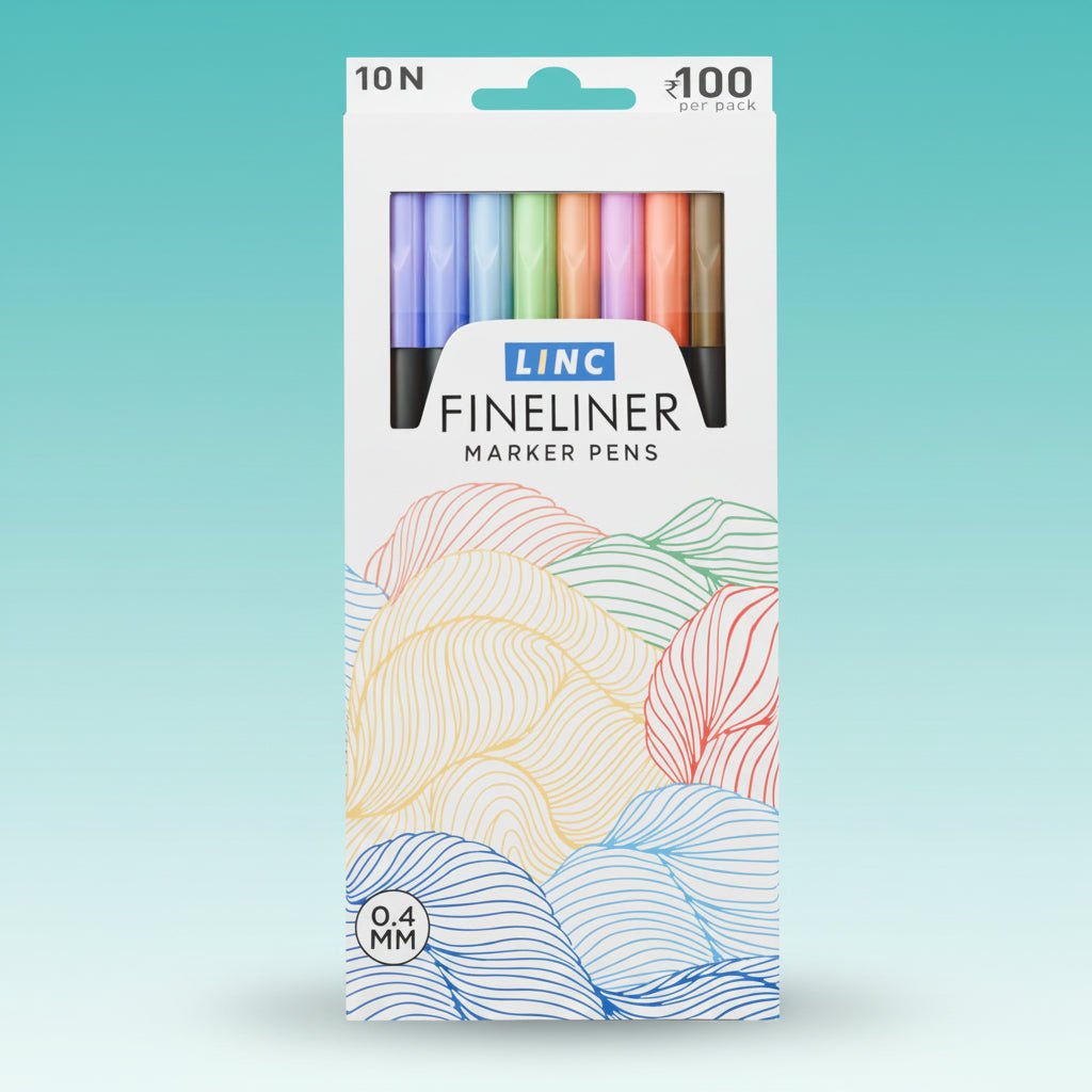 Linc Fineliner Marker Pens 0.4 mm by Gift Hub Mart