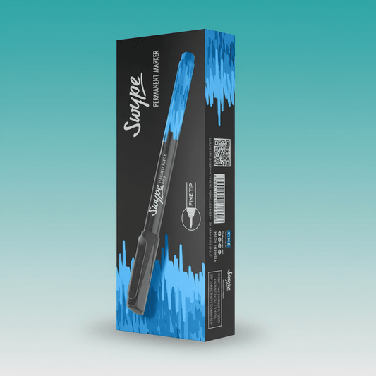 Linc Swipe Fine tip Permanent Marker Blue by Gift Hub Mart