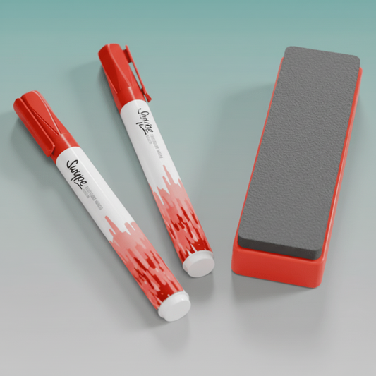 Linc Swipe White board Marker Red by Gift Hub Mart
