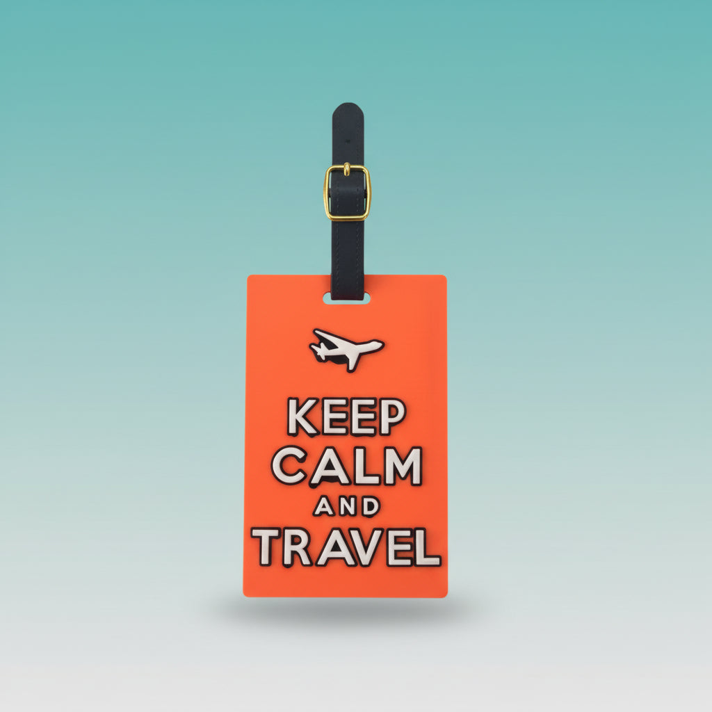Luggage Tag- Keep Calm & Travel by Gift Hub Mart
