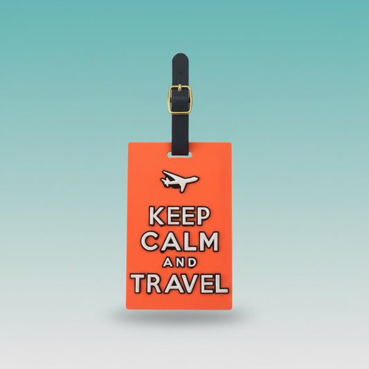 Luggage Tag- Keep Calm & Travel by Gift Hub Mart