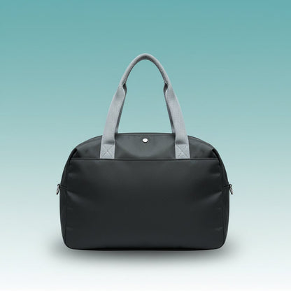 Gift Hub Mart Lunch Bag GBT51076 in black with gray handles.
