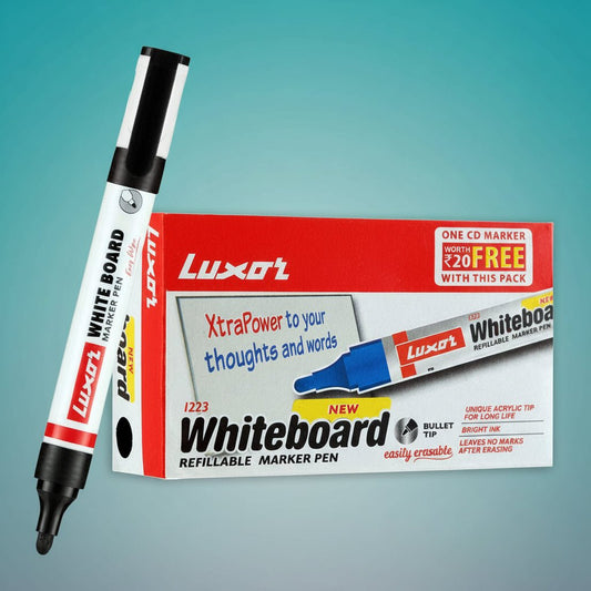Luxor Whiteboard Marker Black by Gifthubmart