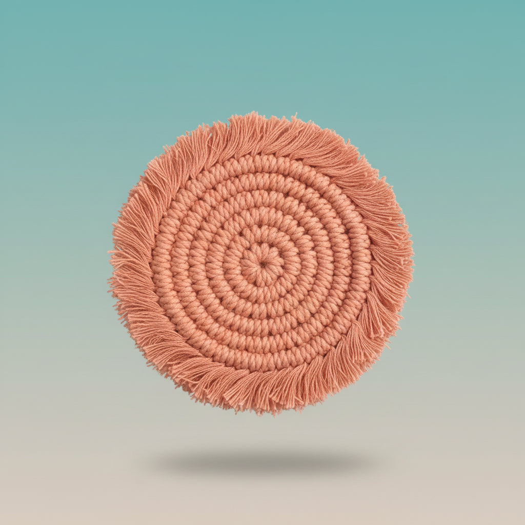 Macrame Coaster Set of 2 by Gifthubmart