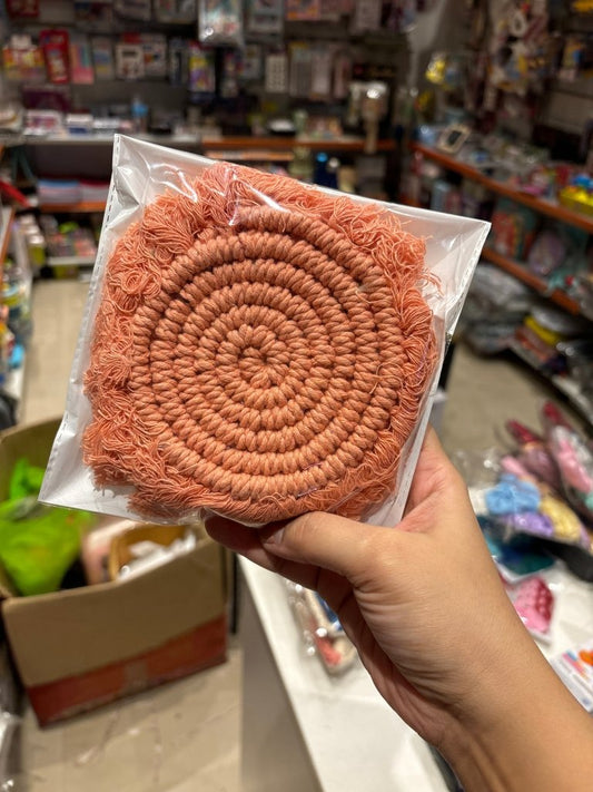 Macrame Coaster Set of 2 by Gifthubmart