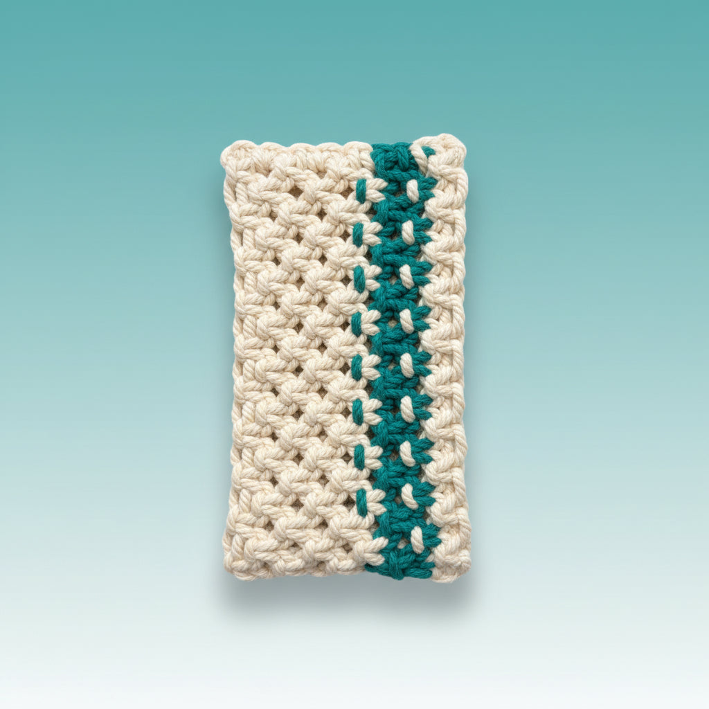 Macrame Rectangle Coaster Set of 4 by Gifthubmart