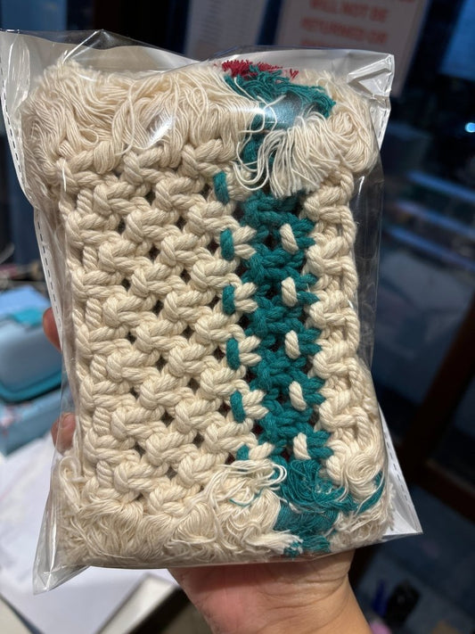 Macrame Rectangle Coaster Set of 4 by Gifthubmart