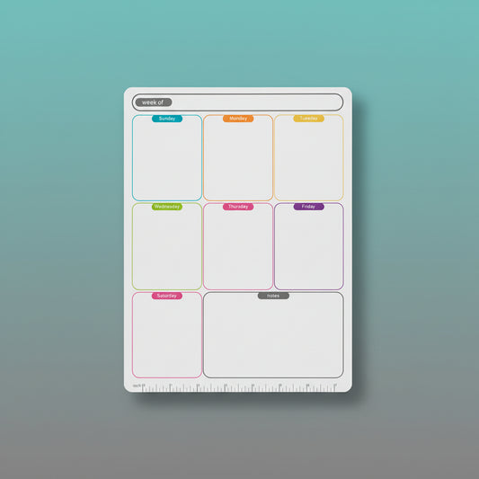 Magnetic Weekly Planner with Multicolour Tabs by Gifthubmart