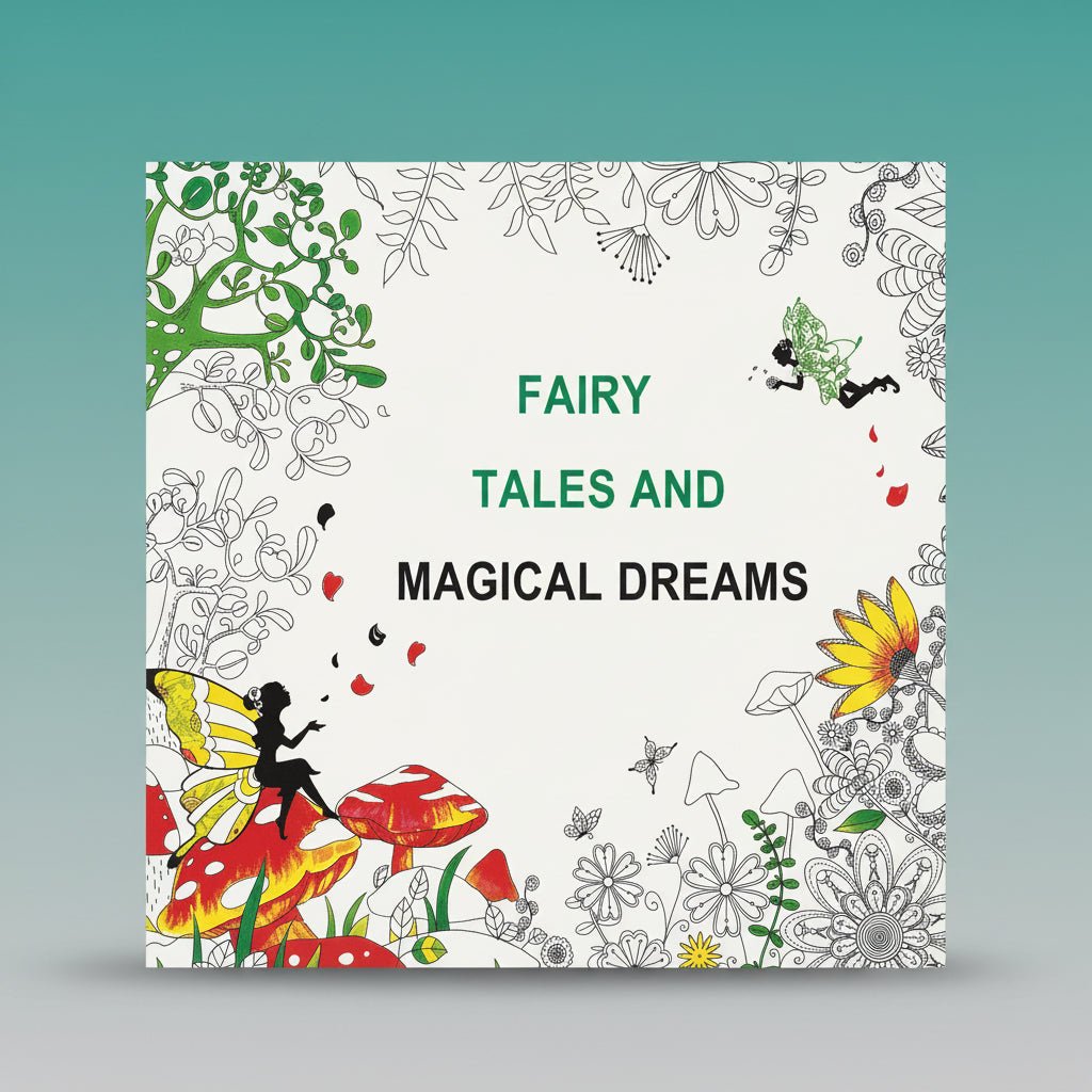 Gift Hub Mart Mandala Book VD - Mix, colorful illustrated fairy tale book.