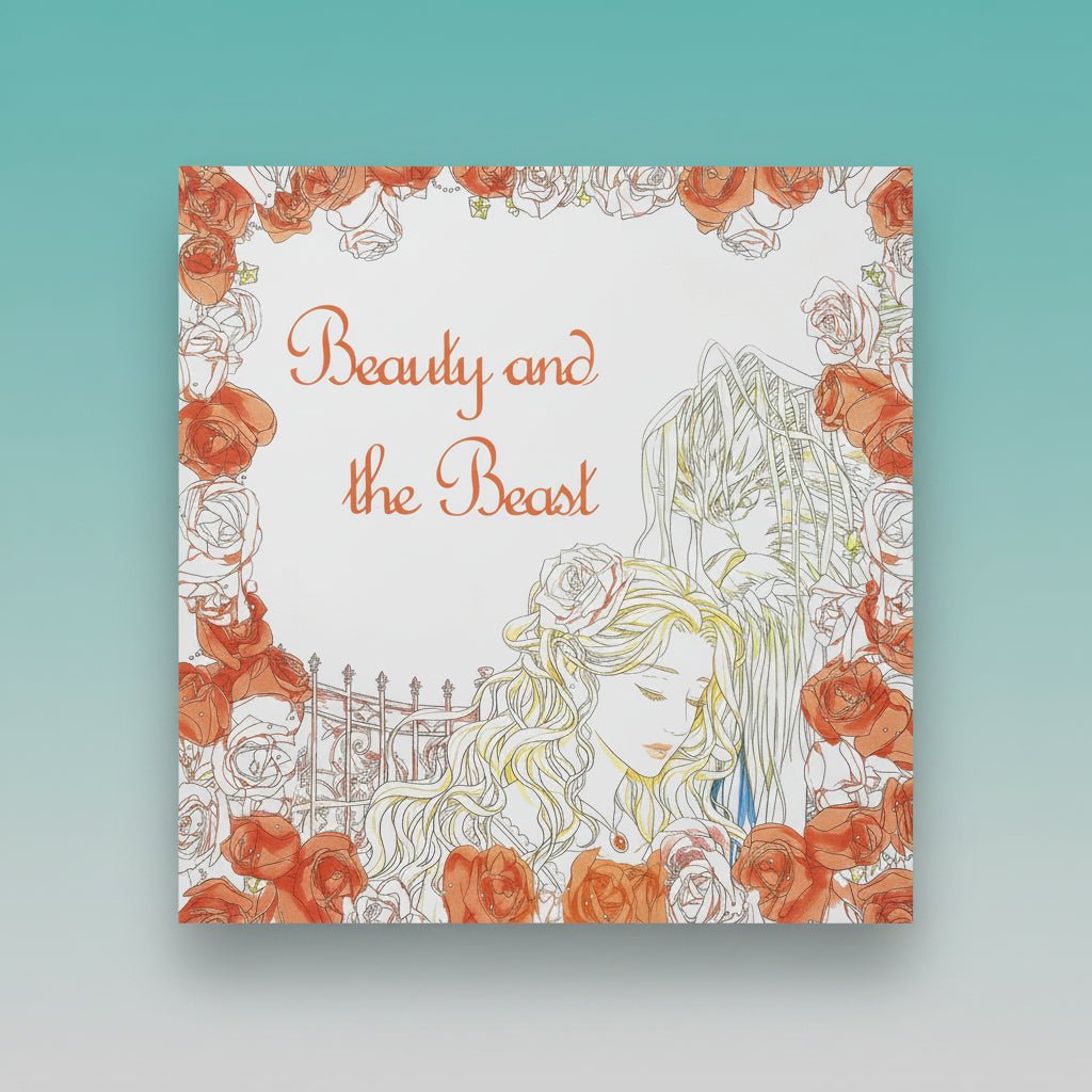 Mandala Book VD - Mix by Gift Hub Mart, white cover with orange rose border and graceful illustration of a woman