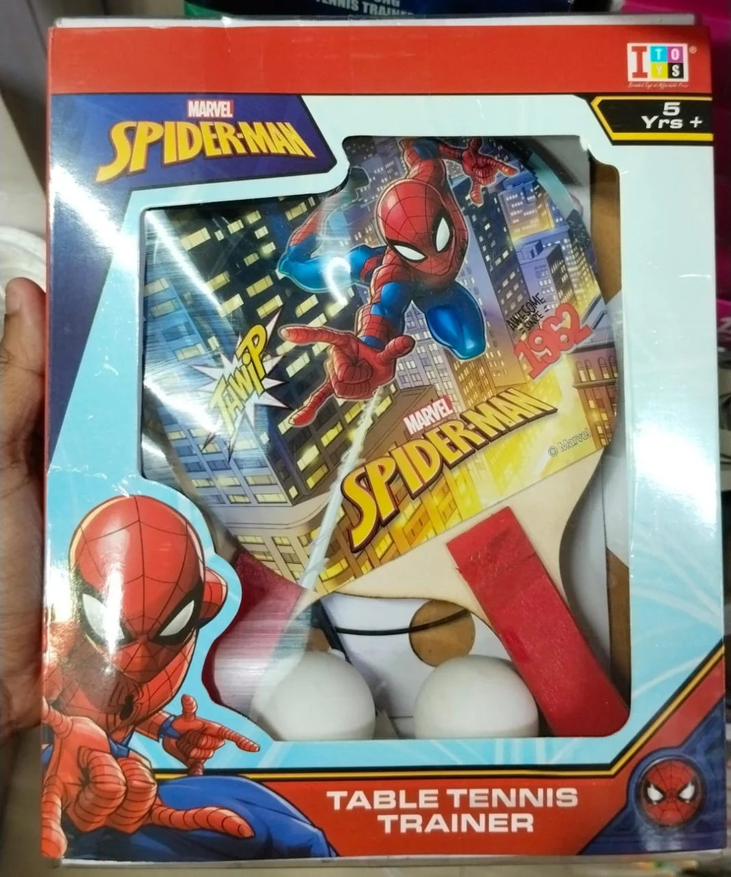 MARVEL SPIDERMAN TABLE TENNIS TRAINNER BLISTER by Gifthubmart