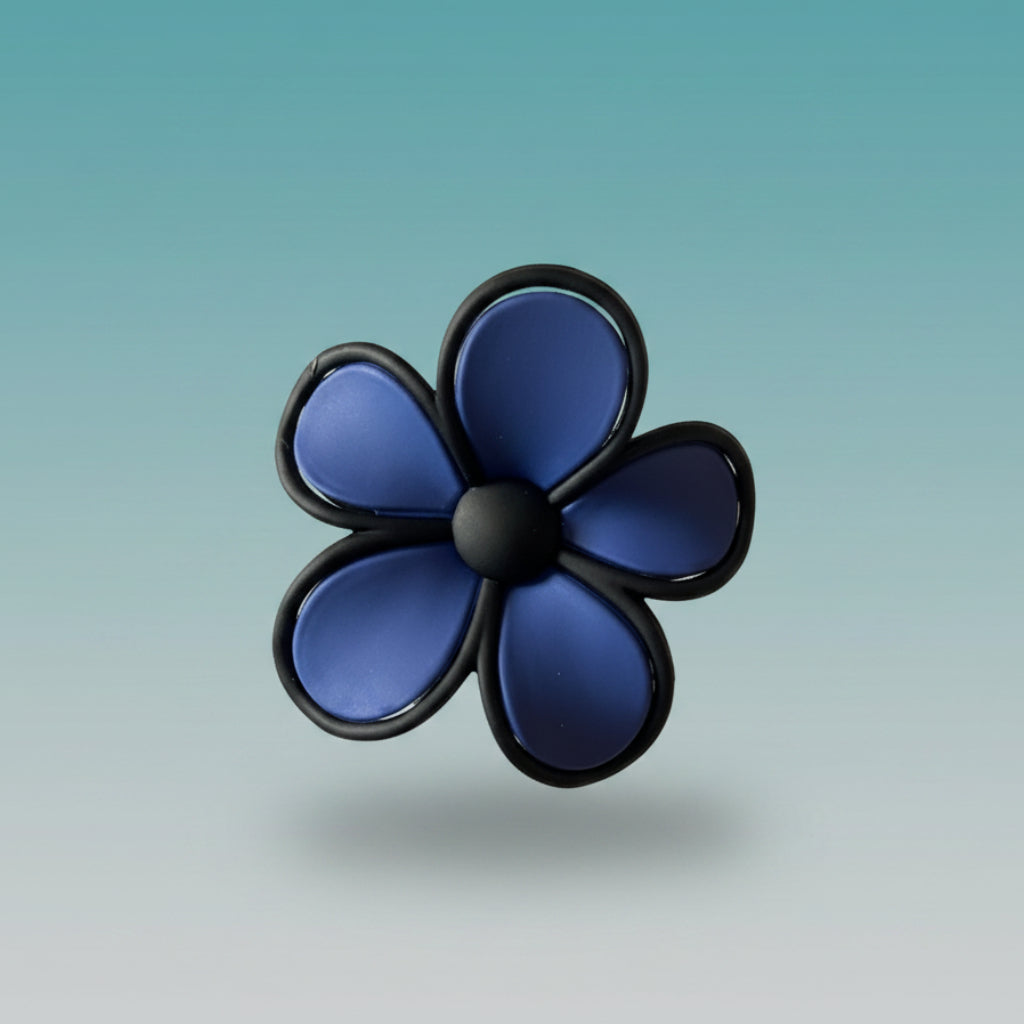 Matte Black Border Floral Clutcher- Medium by Gift Hub Mart