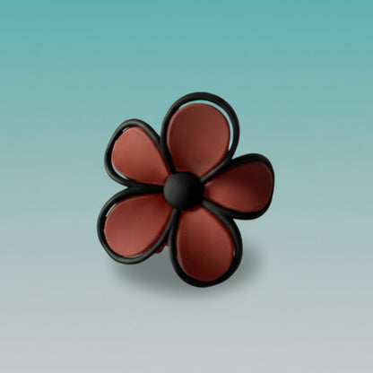 Matte Black Border Floral Clutcher- Medium by Gift Hub Mart
