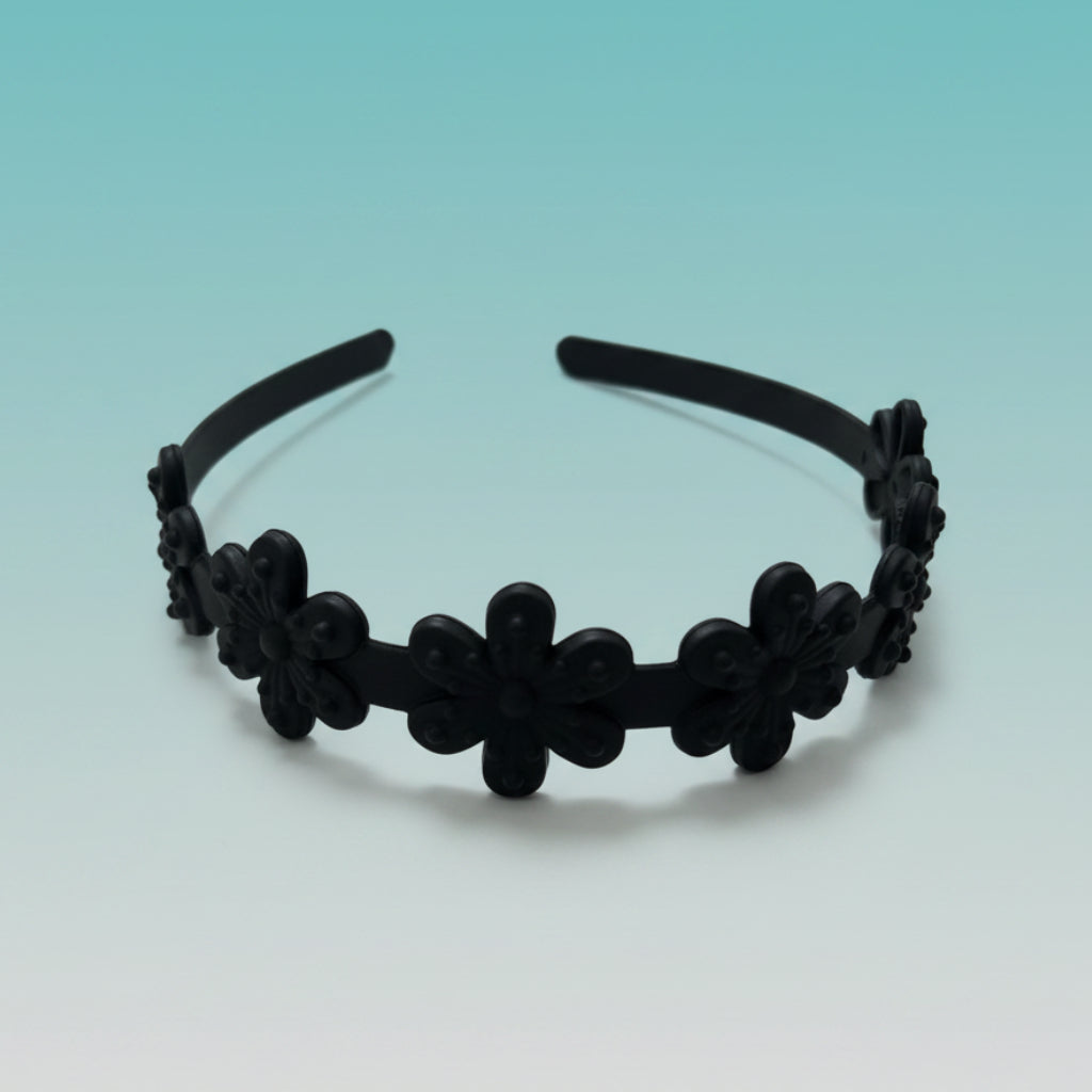 Matte Flower Hair Band by Gift Hub Mart