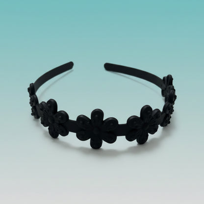 Matte Flower Hair Band by Gift Hub Mart