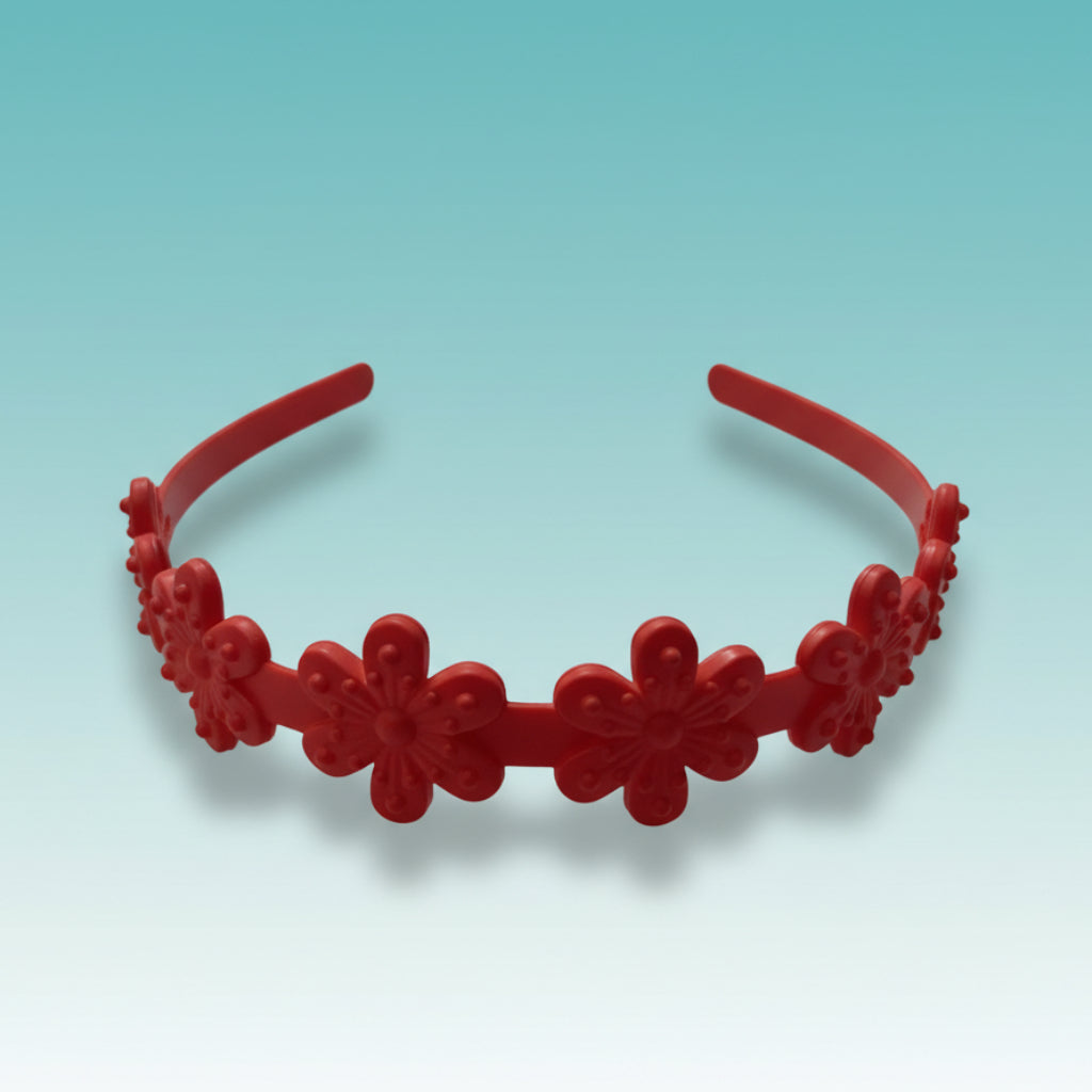 Matte Flower Hair Band by Gift Hub Mart