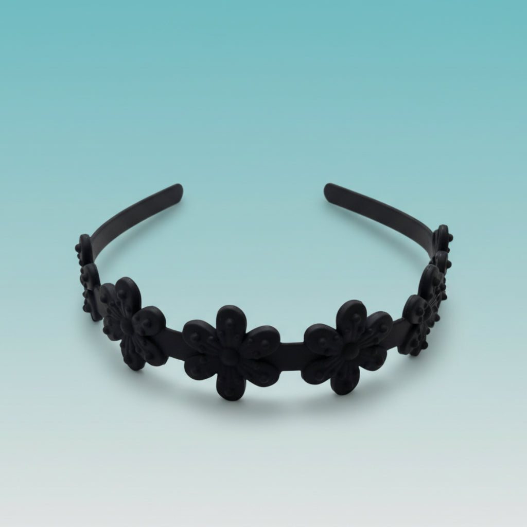 Matte Flower Hair Band by Gift Hub Mart