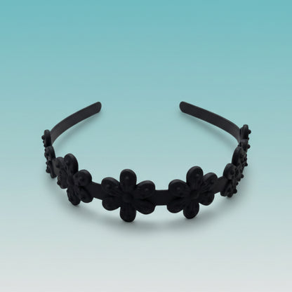 Matte Flower Hair Band by Gift Hub Mart
