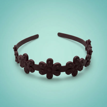 Matte Flower Hair Band by Gift Hub Mart