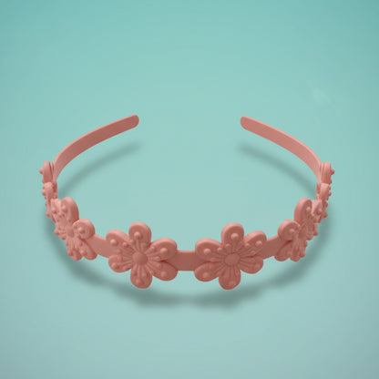 Matte Flower Hair Band by Gift Hub Mart