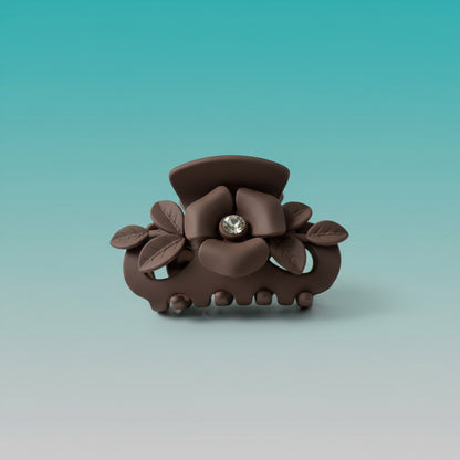 Matte Flower With Stone Clutcher- Medium by Gift Hub Mart
