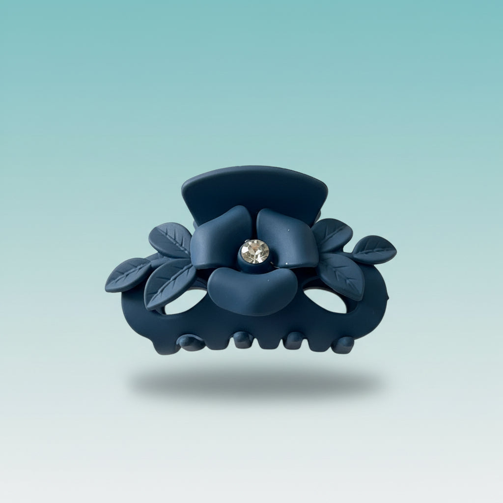 Matte Flower With Stone Clutcher- Medium by Gift Hub Mart