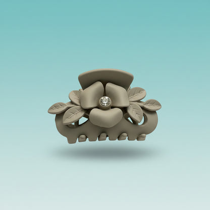 Matte Flower With Stone Clutcher- Medium by Gift Hub Mart