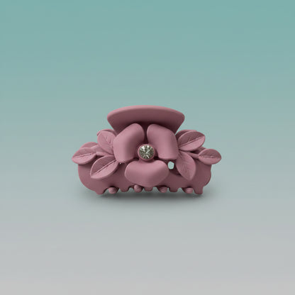Matte Flower With Stone Clutcher- Medium by Gift Hub Mart