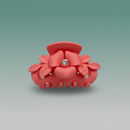 Matte Flower With Stone Clutcher- Medium by Gift Hub Mart