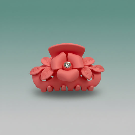 Matte Flower With Stone Clutcher- Medium by Gift Hub Mart