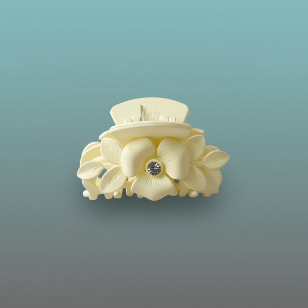 Matte Flower With Stone Clutcher- Medium by Gift Hub Mart