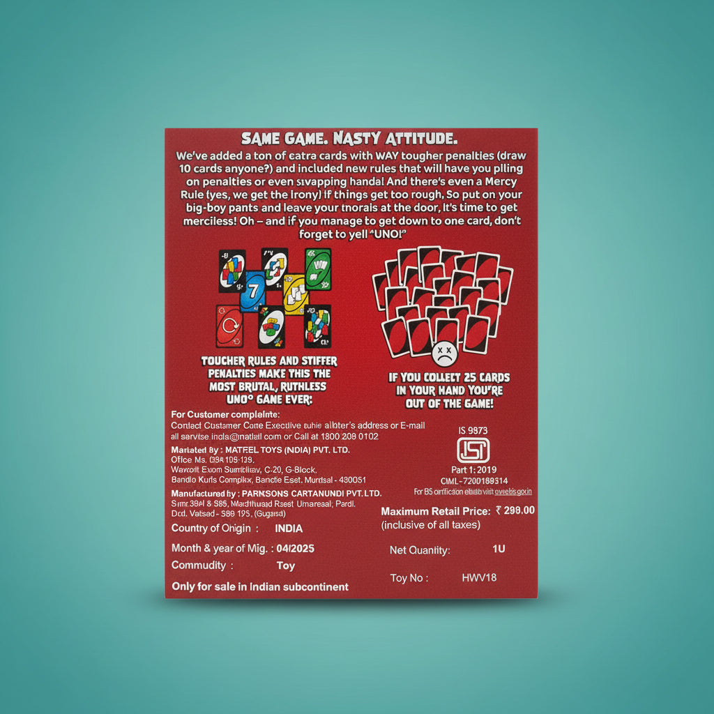 Mattel Uno No Mercy by Gift Hub Mart