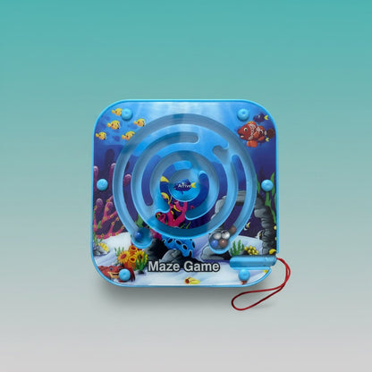 Maze Puzzle Game by Gift Hub Mart, blue spiral maze toy