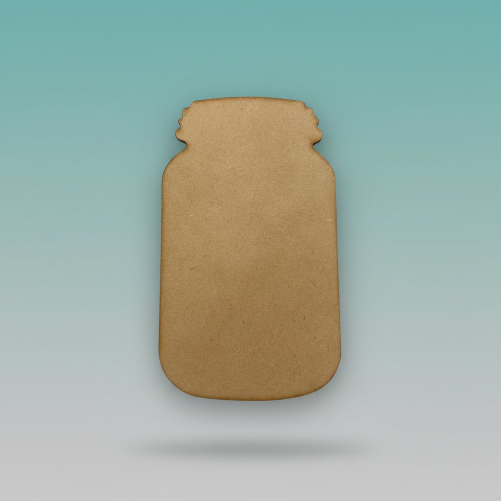 MDF Cutout Mason Jar by Gift Hub Mart