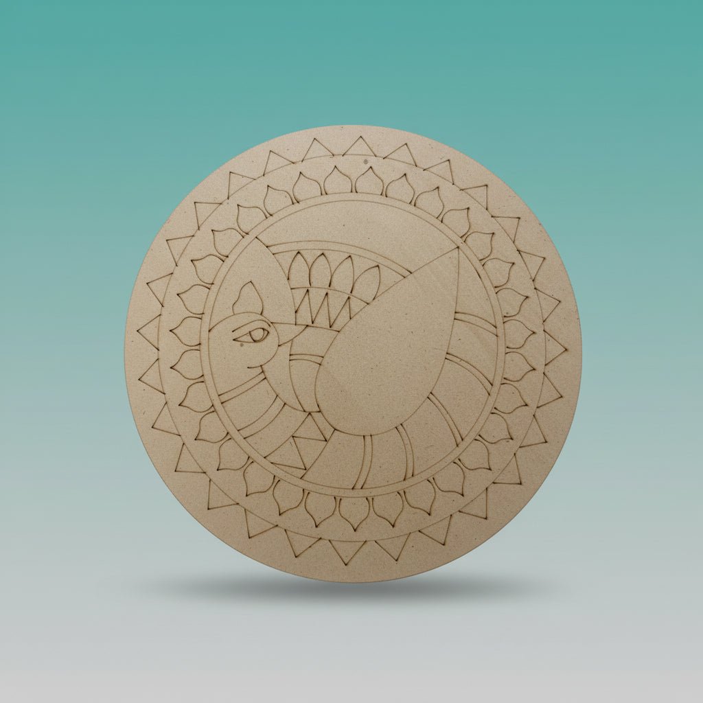 MDF Mandala Circle 10x10 by Gift Hub Mart