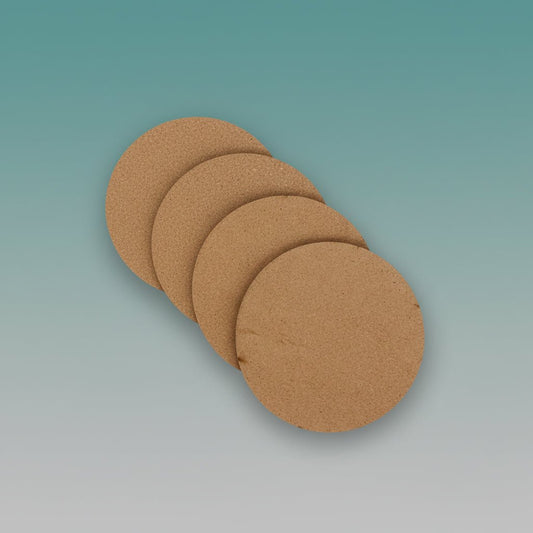MDF Round - 4X4 4MM 4 Pcs by Gifthubmart