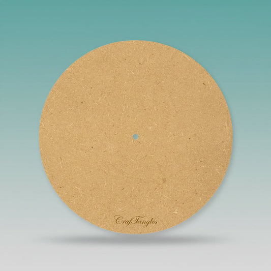 MDF Round Clock 12 Inch 4MM by Gifthubmart