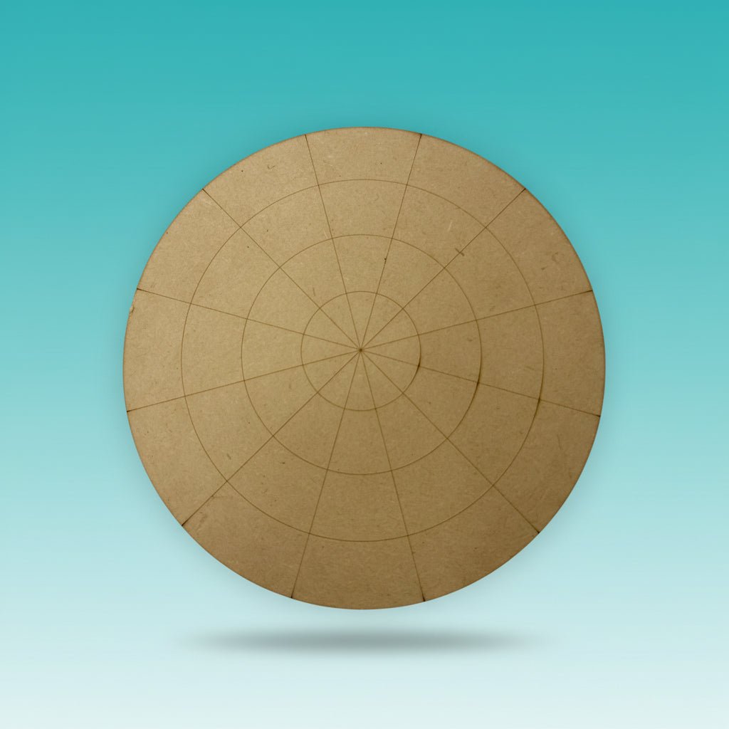 MDF Round Mandala Art 15 cm by Gift Hub Mart