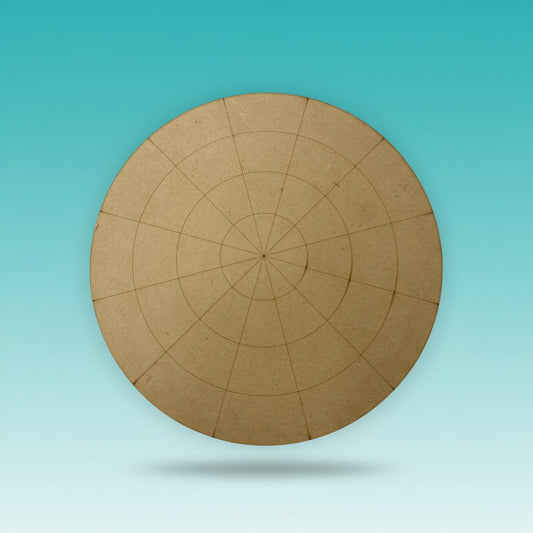 MDF Round Mandala Art 15 cm by Gift Hub Mart