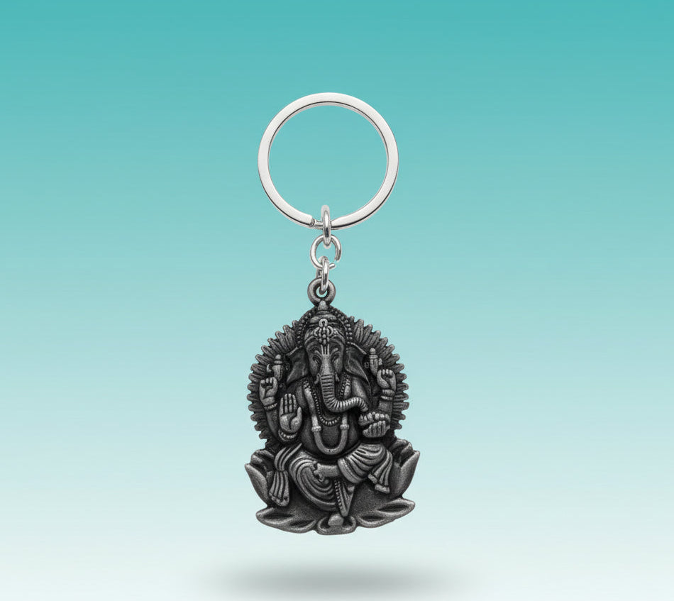 Metal Keychain- Shri Ganesh by Gifthubmart