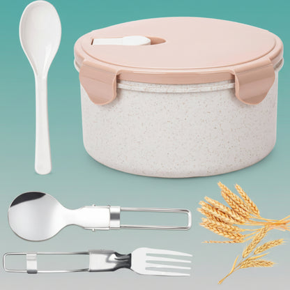 Microwave Safe Wheat Fiber Lunch Box (Gibo) by Gifthubmart