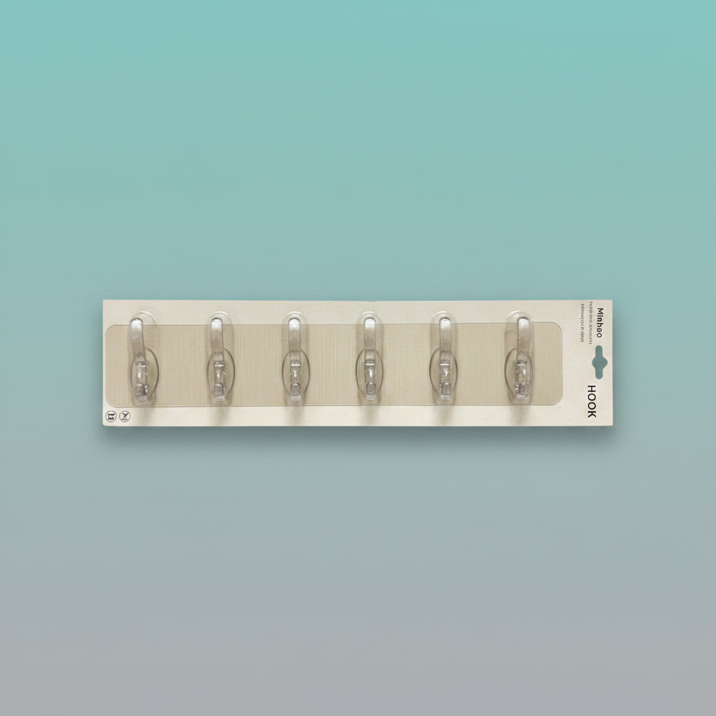 Minhao Wall Hook Transparent by Gifthubmart