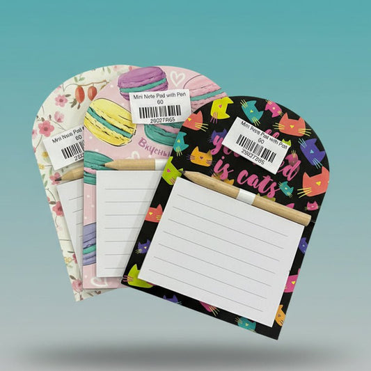 Mini Note Pad with Pen by Gifthubmart