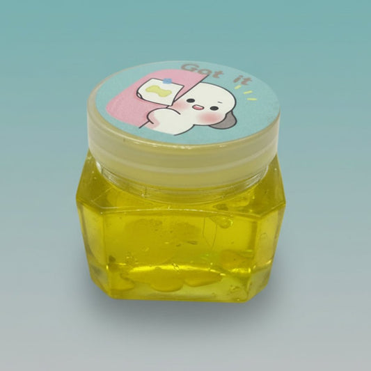 Minion Glitter Clear Slime by Gifthubmart