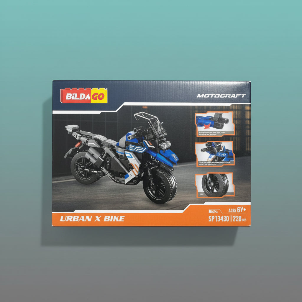 Motorcraft Urban X Bike Building Blocks 6+ by Gift Hub Mart