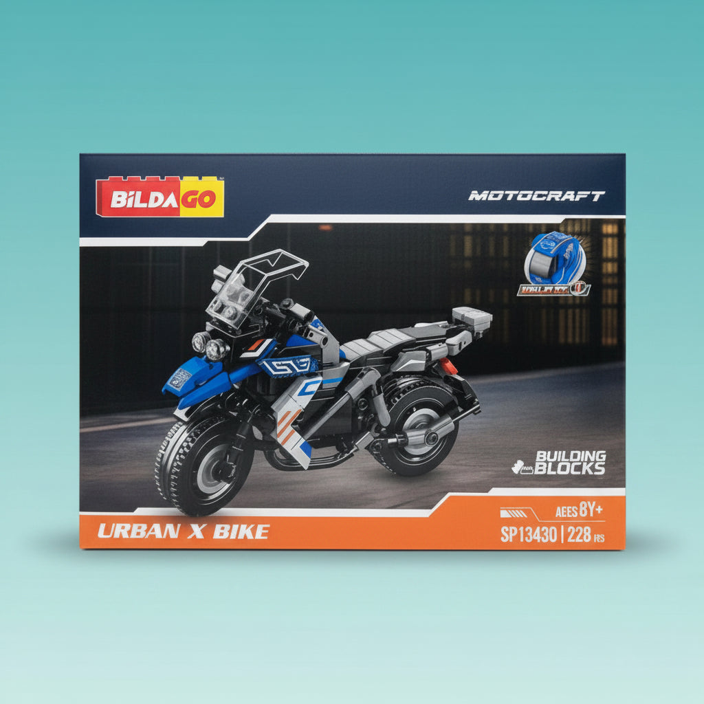 Motorcraft Urban X Bike Building Blocks 6+ by Gift Hub Mart