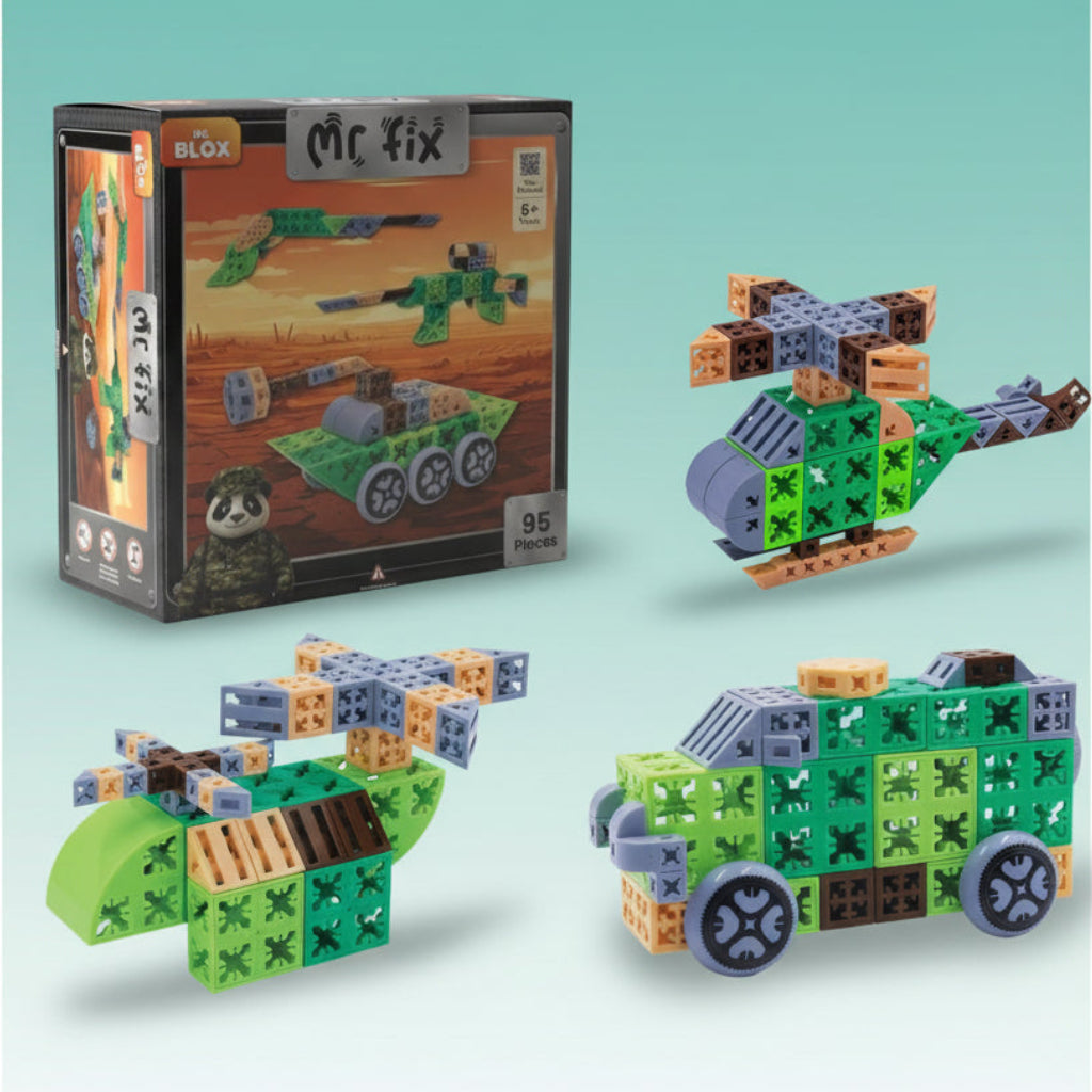Mr Fix 95 Pcs Blocks- 5+ by Gift Hub Mart
