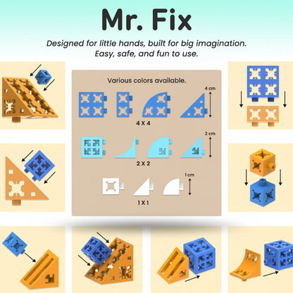 Mr Fix 95 Pcs Blocks- 5+ by Gift Hub Mart