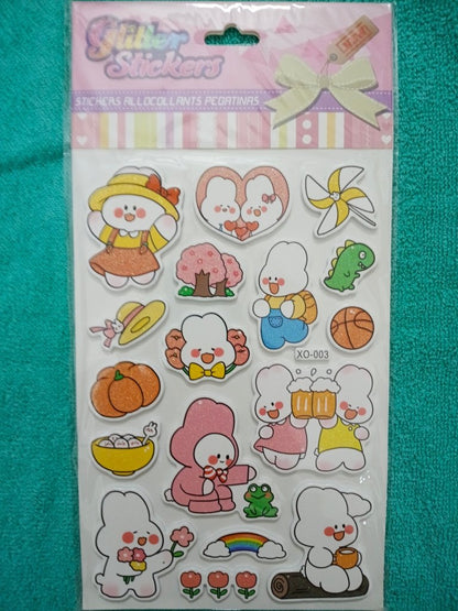 MRP100 Glitter Stickers - XO- 003 by Gift Hub Mart