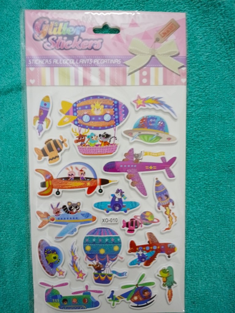MRP100 Glitter Stickers- XO-010 by Gift Hub Mart